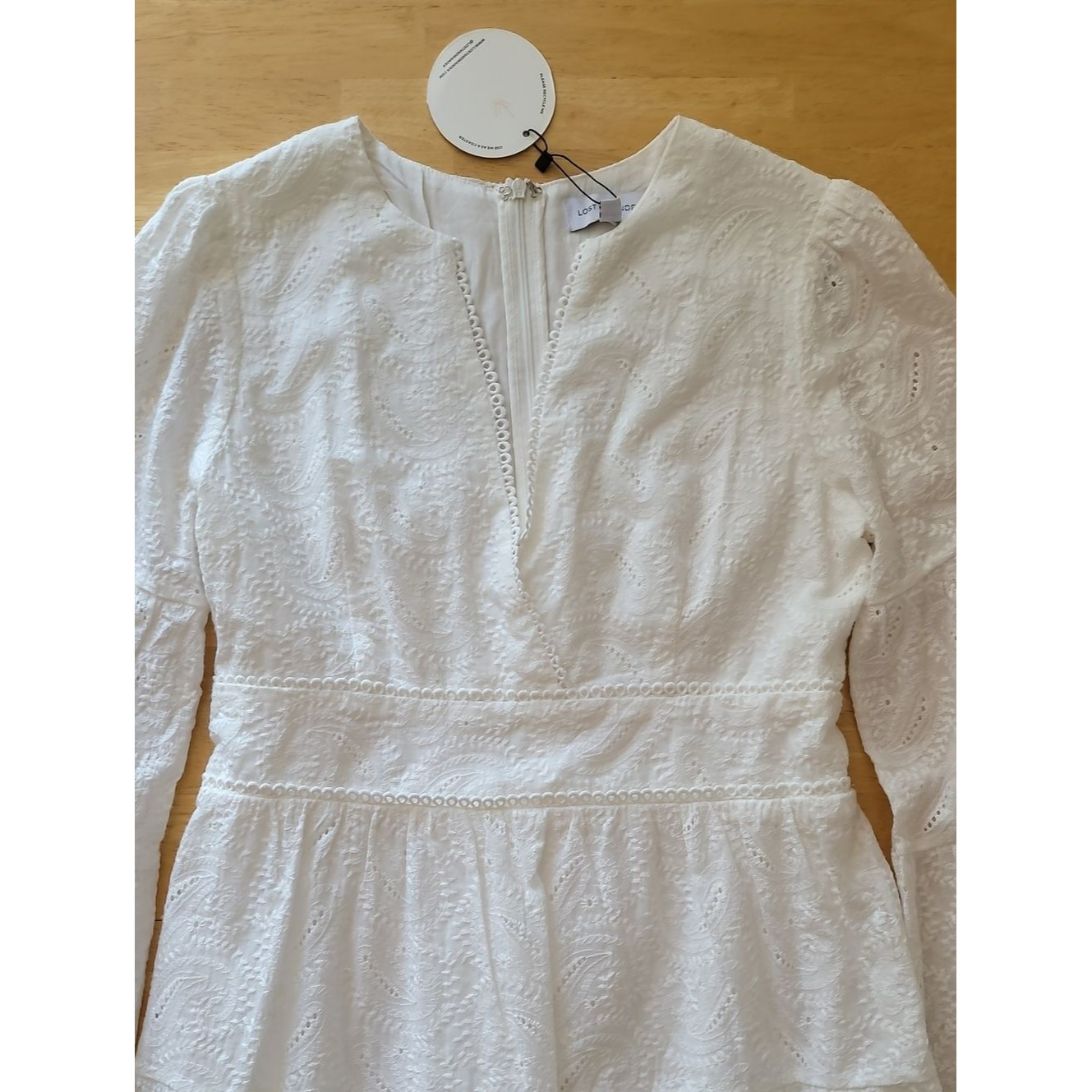 Cotton Eyelets Mini Dress — image 7 of 8